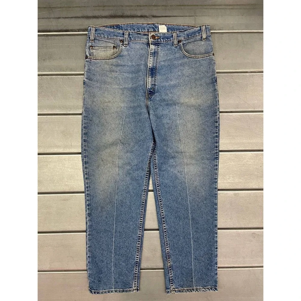 Vintage Levis 540 Jeans Mens 36x28 Blue Medium Wash Denim Faded Relaxed Straight